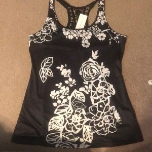 DressLilly Flower woven tank